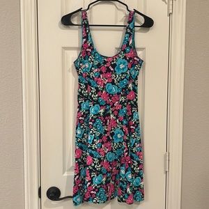 Aeropostale Pink and Blue Floral Dress
